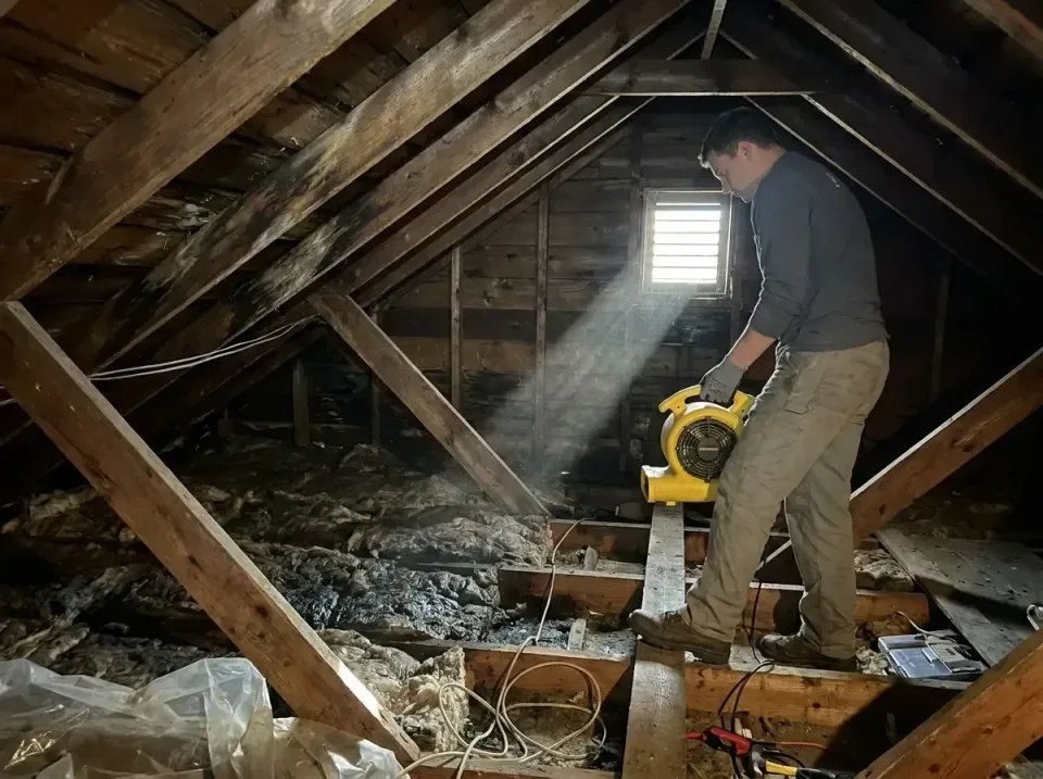attic-water-damage-drying-proc-007 — frequently asked questions, Emergency Water Extraction & 24/7 Flood Response in Brentwo…